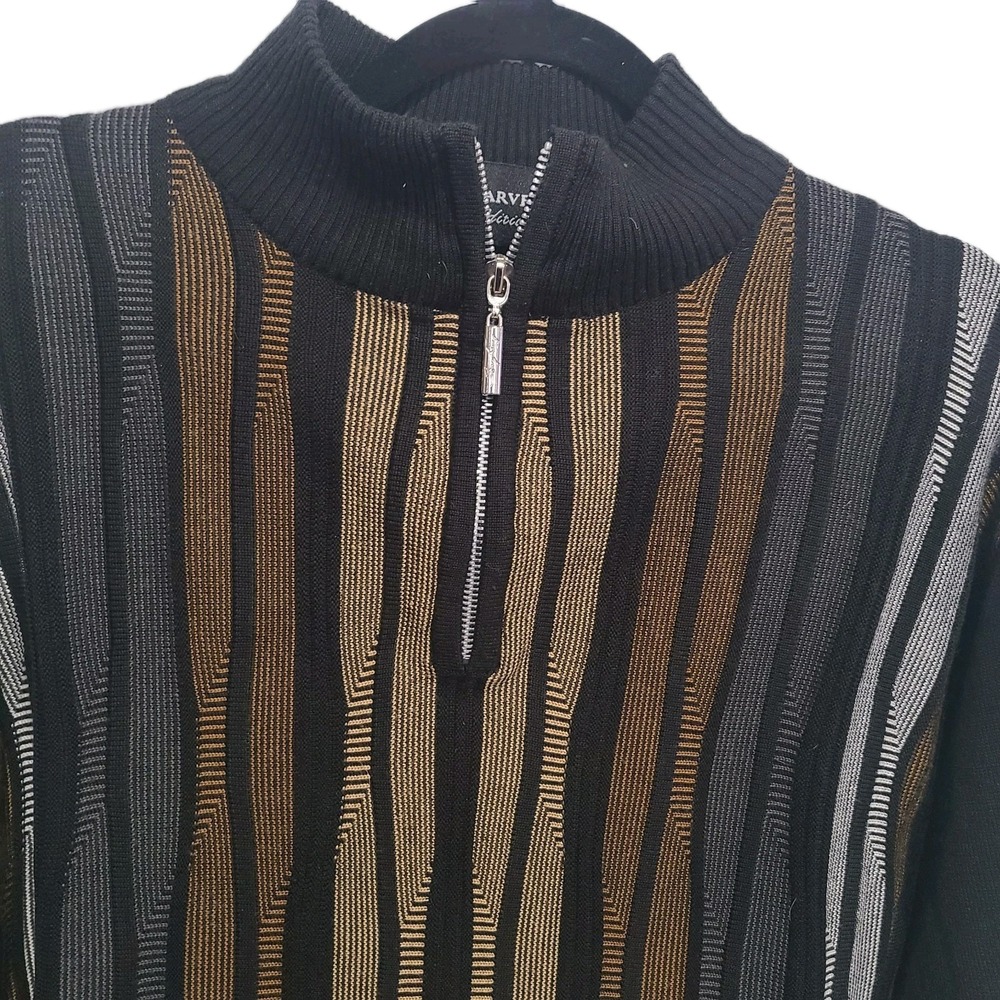 Steve Harvey 2XL Striped Multi-Color Celebrity Edition Sweater Top - Picture 7 of 7